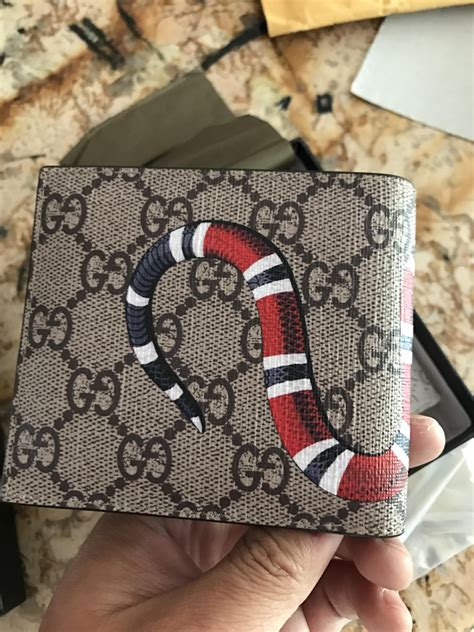 replica gucci wallet snake 1 1|gucci wallet snake review.